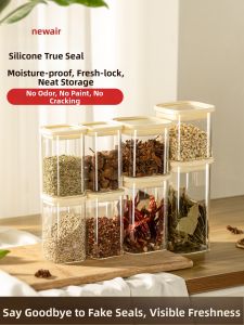 High Borosilicate Glass Spice Storage Jar
