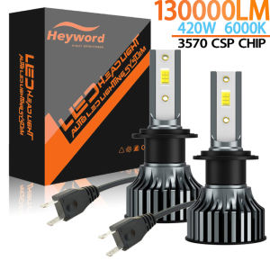 Heyword 2Pcs LED H4 H7 Car Headlight H1 LED Bulb H8 H11 9005 HB3 9006 HB4 9004 H3 H13 Led Lights 120000LM Turbo lampada 12V