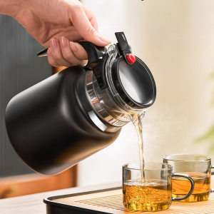 GIANXI Large Capacity Thermos Bottle Office Stainless Steel Thermal Insulation And Cooling Teapot Home Tea Separation Kettle
