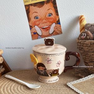 Creative Embossed Butterfly Ceramic Mug