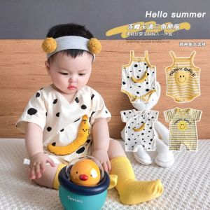 เสื้อคลุมแบบมีสายรัดสำหรับเด็กแรกเกิด แขนกุด ทรงสามเหลี่ยม ผ้าฝ้ายบาง ฤดูร้อน สำหรับเด็กอายุ 0-2 ปี เสื้อคลุมน่ารัก ML219