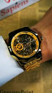 Forsining | Forsining Fashion Tourbillon Mens Watches Top Brand Luxury Skeleton Automatic Mechanical Watch for Men Stainless Steel Strap