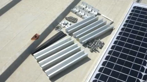 Aluminum Solar Panel Mounting Rail Kit 12cm/20cm Solar Panel End Clamp Set 4pcs/6pcs
