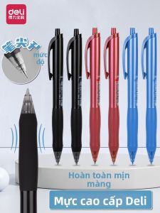 deli | Bút Gel Bấm Đa Màu Mượt Mà 0.5mm Thân Thiện Với Kỳ Thi