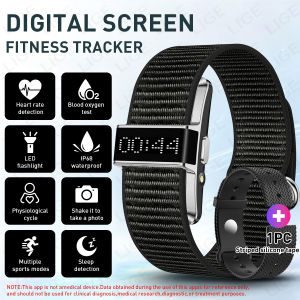 LIGE | Vòng Đeo Tay Thông Minh Thể Thao LIGE Fitness Tracker Tích Hợp Đèn LED Chống Nước IP68 Theo Dõi Nhịp Tim Và Giấc Ngủ Dành Cho Nam Và Nữ - Vòng Đeo Tay Thông Minh Với Màn Hình LED