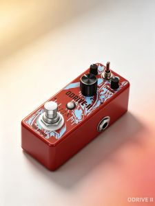 STAX LEF-302B ODRIVE-II TS Chế Độ Kép True Bypass Mini Overdrive Bàn Đạp Ghi Ta Ấm/Hiệu Ứng Nóng Màu Đỏ Kim Loại Footswitch Cho Âm Thanh