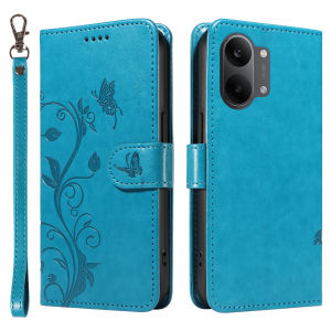 Leather Wallet Flip Case for POCO F6 F7 F8 M6 M7 X7 X8 Pro Max Ultra C65 C71 C75 C85 C85X | Flower Embossed Design Card Hoder