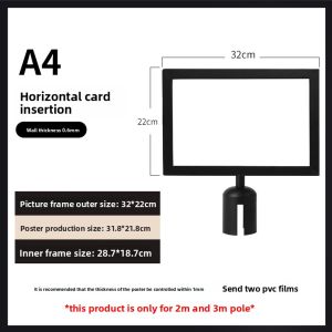 XINWANHUANG | Stainless Steel Stand Sign A4 A3 Isolation Barrier Orientation Display