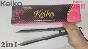Bayar di Tempat Catok Keiko 2in1 Hair Straightener Catokan Rambut 2 in 1 Original by Amara Garansi Resmi Hair Care Laz Beauty COD Mellius