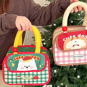 Lunch Bag Lunch Box Double-Layer Handbag Office Worker Handbag Breakfast Insulated Lunch Box Lunch Bag Thickened Aluminum Foil