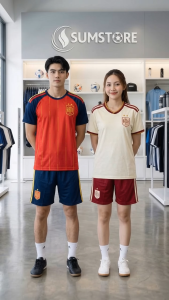 Bộ Áo Đấu Đội Tuyển Tây Ban Nha Siêu Đẹp - Áo Bóng Đá Nam Nữ Mới Thun Thể Thao Thoáng Mát