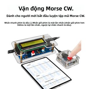 Bộ Giải Mã Mã Morse DC9V CW Bộ Dụng Cụ Điện Tử Tự Làm Có Bảng Mạch Cắm US Thực Hành Hàn Để Sản Xuất
