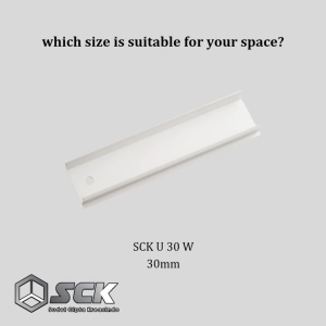 Tali air / U Channel / Groove Joint SCK U30 W UPVC (2 m)