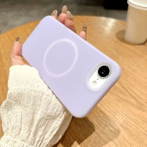 Luxury Chic Jelly Liquid Silicone For Magsafe Magnetic Case For iPhone 16E 16 15 14 13 12 11 Pro Max Plus Shockproof Matte Cover