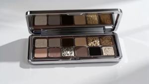 other | 12-Color Cement Eyeshadow Palette Earth Tones Matte Pearl Glitter Waterproof Long-Lasting Korean Makeup Shiny Cold Tea Brown