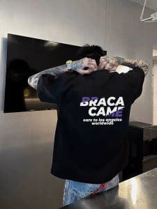 Áo Thun Nam Tay Ngắn Cổ Tròn Cotton 100% Phong Cách Mỹ Thường Ngày Mùa Hè Thời Trang Đa Năng in Chữ