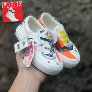 SEPATU ANAK VANS1 MOMA MOTIF SLIP ON SEPATU SNEAKERS ANAK LAKI LAKI PEREMPUAN SNEAKERS KIDS BAHAN KANVAS