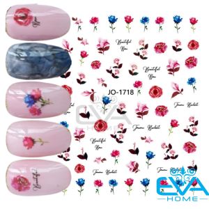 Decal Sticker Nail Dán Móng Tay 3D Hoạ Tiết Bông Hoa Hồng Beautyful Rose JO1718