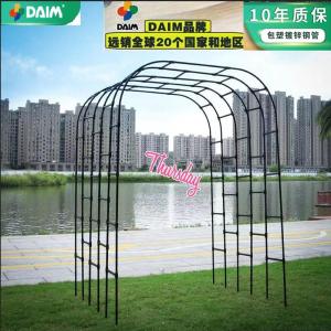 Outdoor Garden Arch Flower Stand Climbing Vine Courtyard Wedding Cucumber Plant Grapevine Arched Frame Greenhouse Equipment