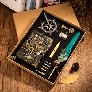 Retro Punk Relief Magic Notebook High Aesthetic Diary Book A6 Loose Leaf Book Handmade Account Book Stationery Culture Goods