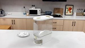 10KG Rice Dispenser Rice Storage Box Rice Organizer Rice storage Insect-Proof Sealed Grain Container