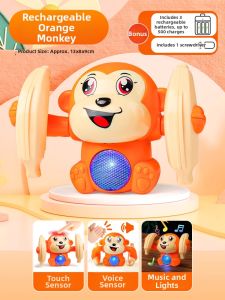 Interactive LED Monkey Toy