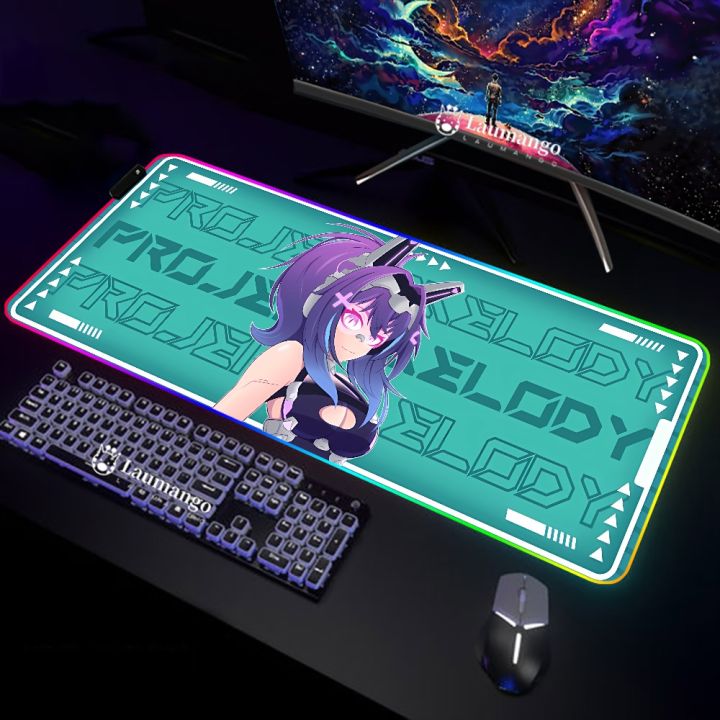 Xxl Gaming Mouse Pad VShojo Projekt Melody x V1 Tech Rgb Anime Mouse