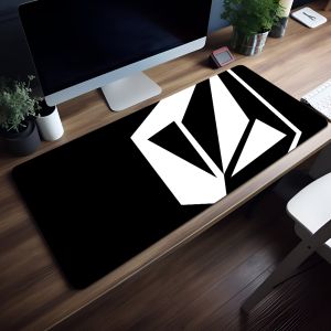 Tấm Lót Chuột Lớn Dày Dặn Chống Trượt Màu Đen Thời Trang Volcom Có Phần Kê Cổ Tay Dành Cho Chơi Game Văn Phòng Và Học Sinh Đệm Viết Bằng Cao Su