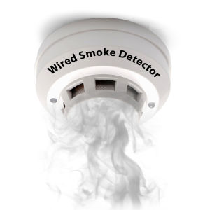 12V Voltage Wired Smoke Leak Fire Detector Alarm Sensor Stand Alone For Wired Terminal Alarm System