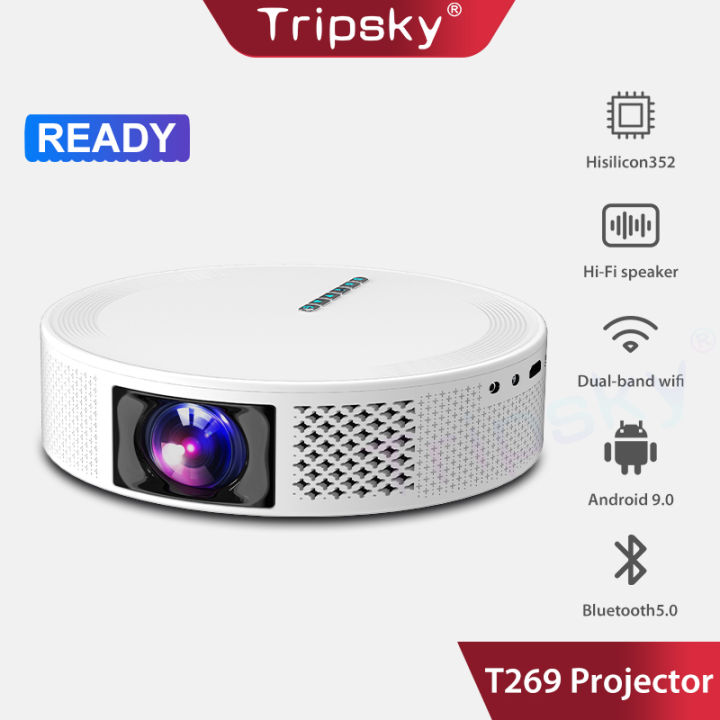 Tripsky Android proyektor T269 WiFi dual-band 300 Ansl Smart Projector ...