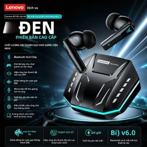 Lenovo | Tai Nghe Chơi Game Lenovo GT105 RGB Tai Nghe Không Dây Bluetooth 5.3 Với Độ Trễ Cực Thấp Thời Gian Chơi Nhạc 24 Giờ Và Tính Năng Khử Tiếng Ồn Chủ Động