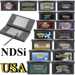 Bandai | 21 Styles ABG Pokémon Game FireRed LeafGreen Ruby Sapphire Emerald Snakewood Clover for GBA SP English version