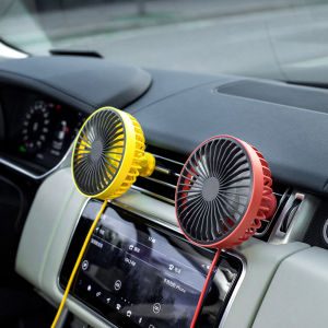 Car Mounted Electric Fan 12V Powerful Cooling for Large Trucks 24V Automobile Interior Air Conditioning Cooling Outlet Small Fan