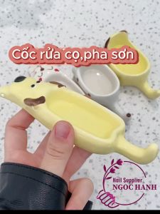 Cốc đựng dung dịch hình thú cốc pha màu cốc rửa cọ dụng cụ chuyên dụng ngành nail - D075