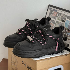 Advanced Mens Casual Shoes Original Design Black Samurai Sporty Breadboard Shoes for Teenage Students Spring Autumn Season