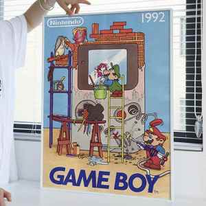 HUAYASEN | Super Mario Cartoon Decorative Wall Art