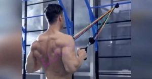 11 PCS / Set Tali Pembantu Fitness Gym Power Resistance Bands Tali Tarik Karet Gym Yoga Loop Stretching Pull Rope Loopband