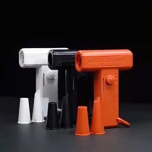 Portable Air Blower Violent Turbo Fan Jet Outdoor Lighting LED Flashlight High-speed Handheld Fan Dust Blower Battery Display