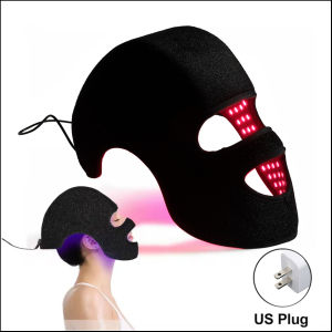 Mũ & Mặt Nạ LED 4 Màu Liệu Pháp Ánh Sáng Đỏ 660nm + 850nm Trẻ Hóa Da Làm Trắng Da Chống Lão Hóa Nuôi Dưỡng Tóc & Ngăn Ngừa Rụng Tóc