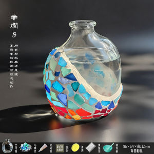 Bộ Vật Liệu Thủ Công DIY Mosaic Lớn Thủy Tinh Hydroponic Bình Hoa Đồ Chơi Cho Trẻ Em Và Người Cao Tuổi
