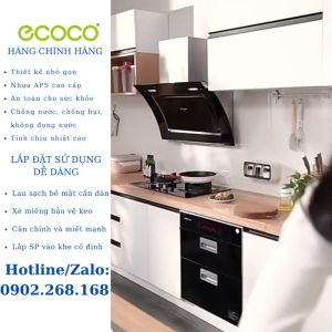 Kệ gia vị treo tường ecoco E2006 bộ 2 ngăn và 3 hộp - Hàng cao cấp chính hãng