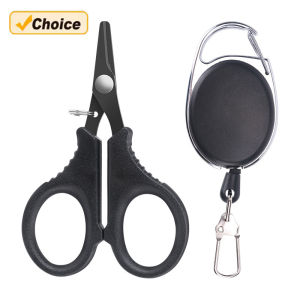 Bộ Kéo Câu Cá Bằng Thép Không Gỉ Với Dụng Cụ Cắt Có Khóa Rút Dành Cho Dây Câu PE Bện Phụ Kiện Câu Cá