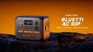 BLUETTI AC50P Portable Power Station with LairtPow T21W/ T60W / T100W / T200W Solar Panel Kit for Outdoor Camping Hiking