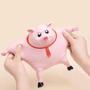 CANAMEK Sáng Tạo Mới Màu Hồng lợn Squishy giảm căng thẳng giải nén đồ chơi dễ thương bóp động vật ít lợn búp bê Pinch Fidget Đồ chơi
