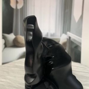 Abstract Kissing Couple Statue Modern Resin Sculpture Romantic Home Decor for Living Room Office Wedding Gift