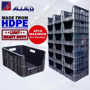 Allied Bin Crate Heavy Duty Stackable Storage Organizer