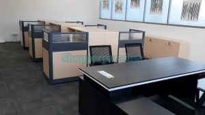 Pre-Order B146 Executive Workstationwith high partionwith/without pedestal/cabinet Home Office TableSystemFurniture study deskCubicleStraight L Shape Divider Set - Lazada