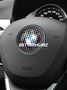 ALCANTARA | Miếng Dán Trang Trí Logo Trung Tâm Vô Lăng Xe Alcantara Dành Cho BMW F30 F20 G20 G30 F10 E90 E46 E60 E39 X1 X3 - Phụ Kiện Chống Nước
