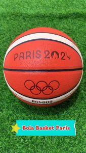 BOLA BASKET BG5000 KULIT OLYMPIC PARIS BASKET BALL SIZE 7 INDOOR OUTDOOR FREE PENTIL
