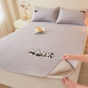 A-Class Soybean Washed Cotton Bed Cover Non-Slip Mattress Protector Quilt All-Season Home Use Bedroom Cartoon Design